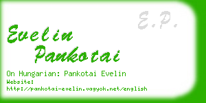 evelin pankotai business card
